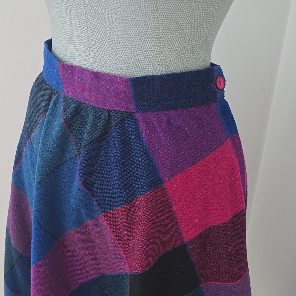 JC Penny | Plaid A-Line Skirt - Multicolor - Picture 3 of 11